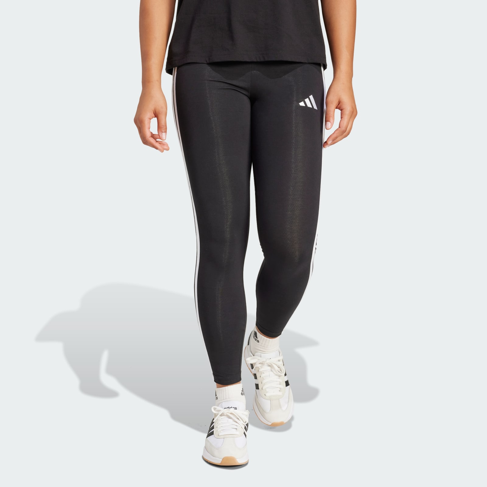 Essentials 3-Stripes Cotton Leggings de Adidas