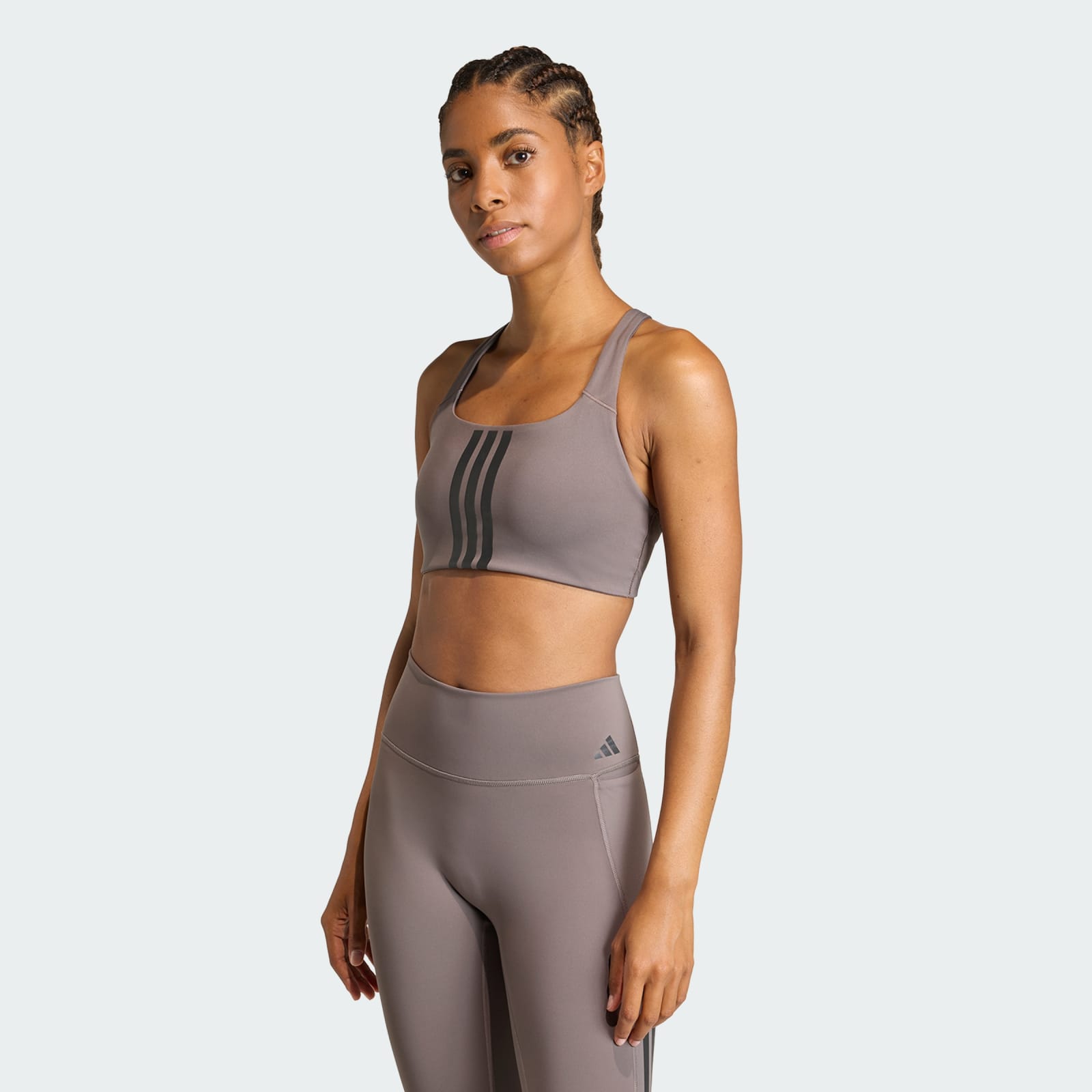 Optime Workout 3-Stripes Medium Support Bra de Adidas