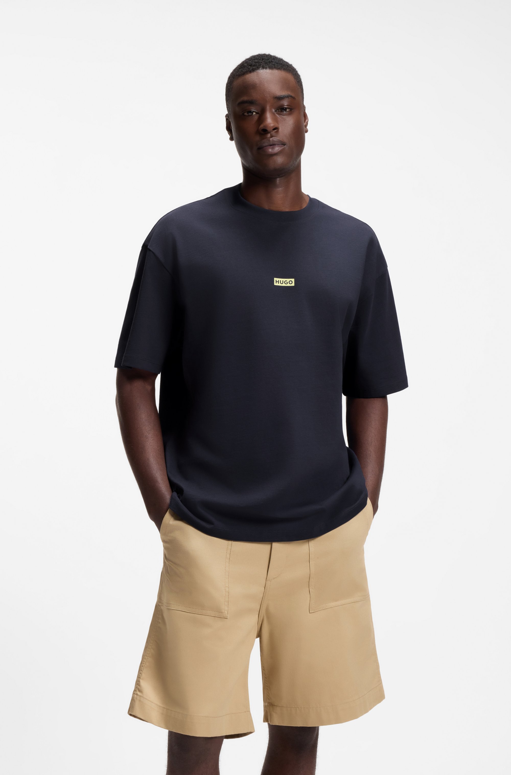 Logo-print T-shirt in cotton jersey de Hugo Boss