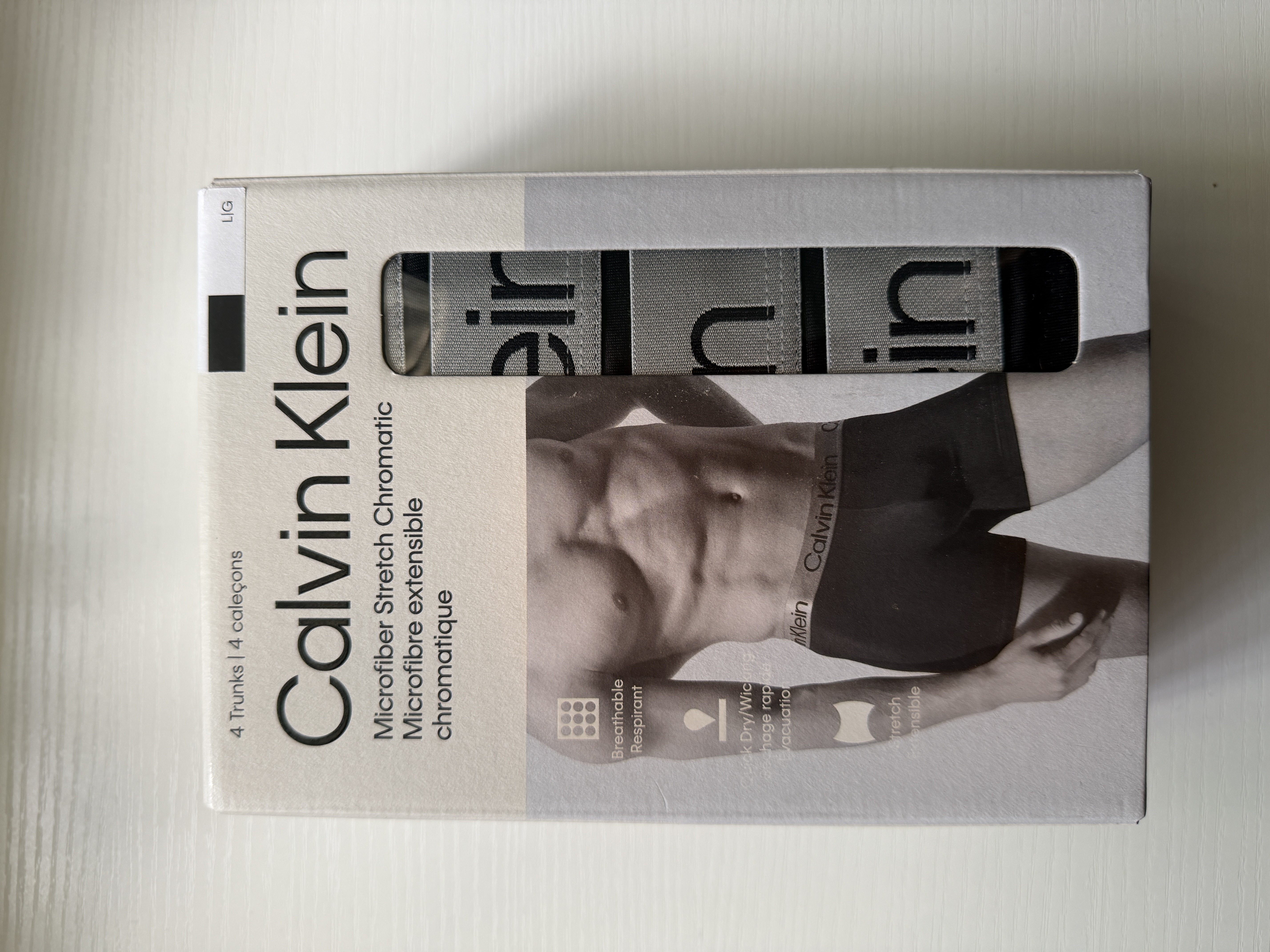 Microfiber Stretch Chromatic Trunk 4PK de Calvin Klein